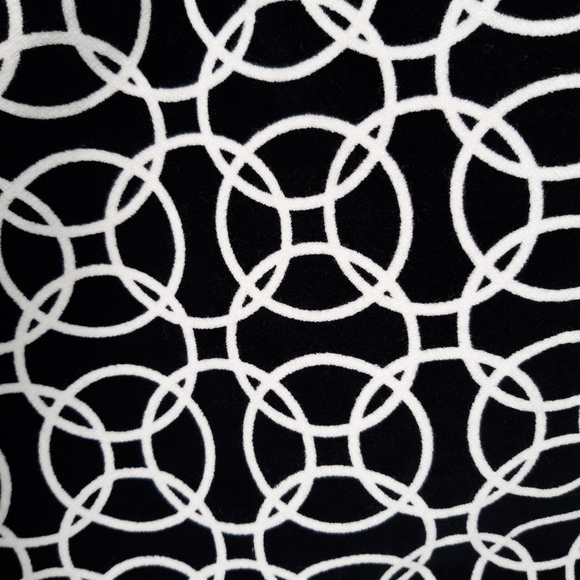 Talbot's Petite Black and White Velour Pants - Picture 4 of 4